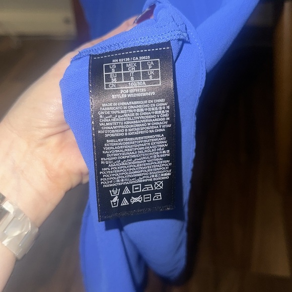 Guess Cobalt Blue Spaghetti Strap Tank Top Size S - Picture 6 of 6